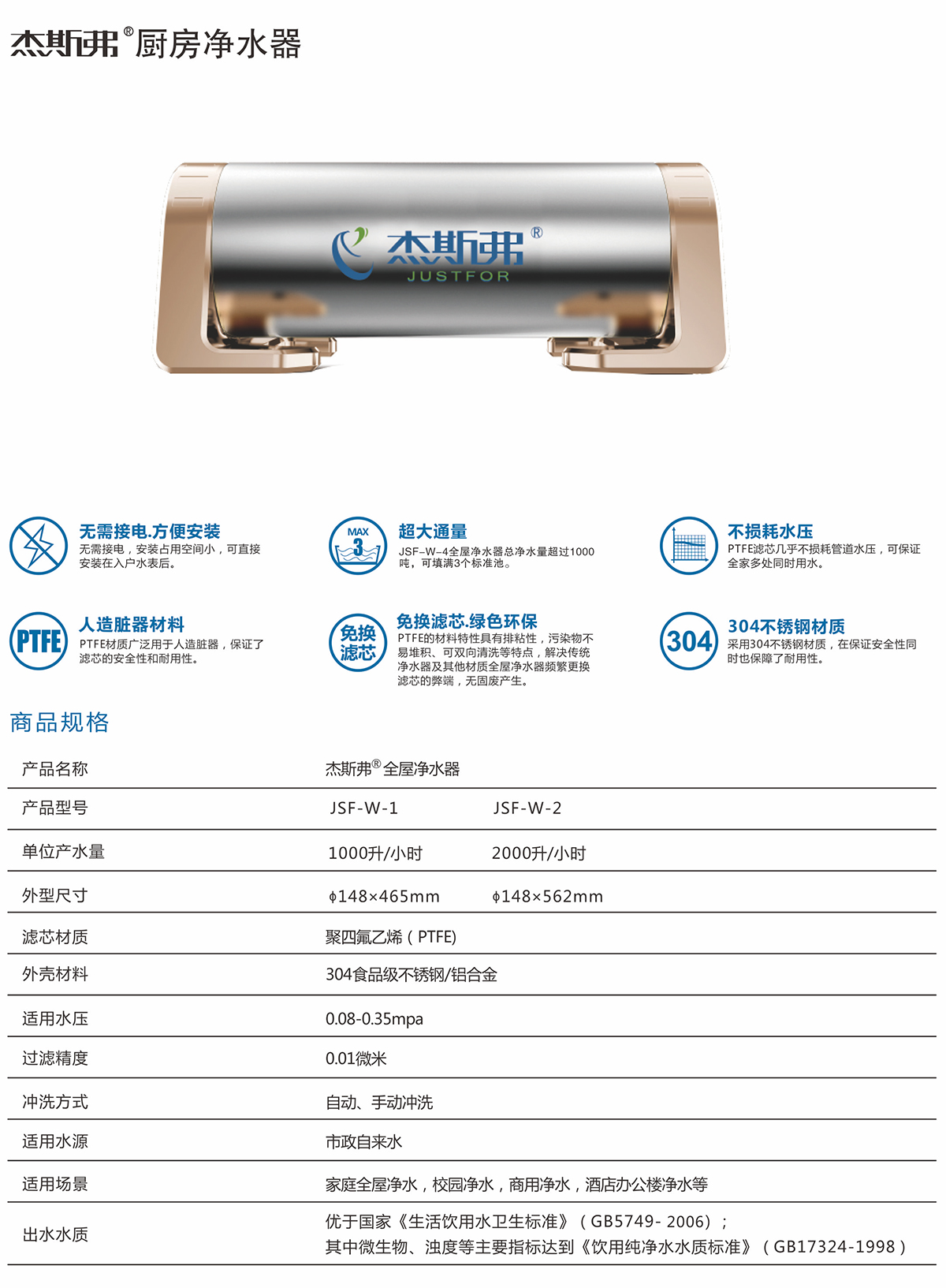 杰斯弗熱水凈水器（JSF-W-1、JSF-W-2）-1